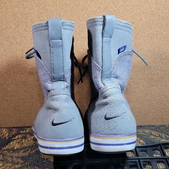 Nike Women's Carico Grey and Purple Boots- Size 7 - Picture 4 of 11